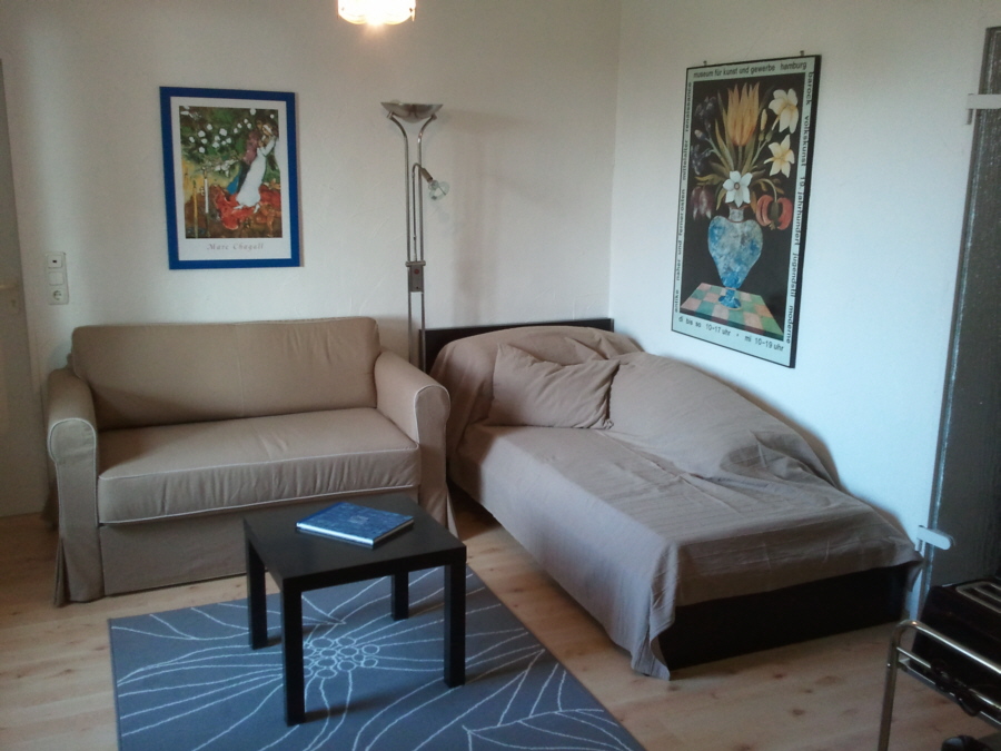 Blick ins Wohnzimmer